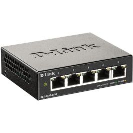 D-Link DGS-1100-05V2 Switch Smart Gestionable 5 Puertos Gigabit Ethernet Silencioso L2, Detección de Bucle y Diagnóstico de Cable