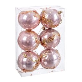 Bolas de Navidad Rosa Plástico 8 cm (6 Unidades) Precio: 11.49999972. SKU: B16BM8KC4L