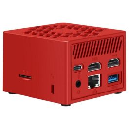 LEOTEC N100 MiniPC Intel Alder Lake N100 3.8Ghz, 12GB RAM DDR5, 256GB M.2 SATA, Windows 11 Pro, Rojo