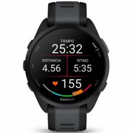 Garmin GAR1709255529886 Reloj GPS Forerunner 165, 1.2 pulgadas, Negro con correa Negra y Gris