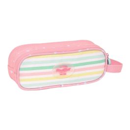 Portatodo Doble BlackFit8 Globitos Rosa 21 x 8 x 6 cm