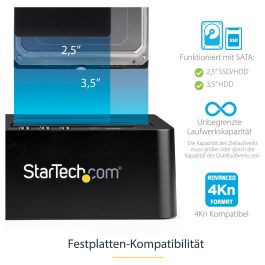 Dockstation Startech SDOCK2U313R 10 Gbps Negro
