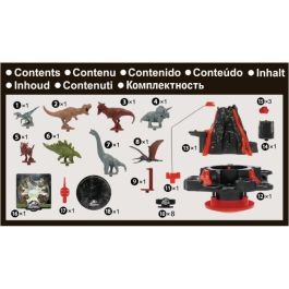 Epoch Jurassic World Shaky Volcano Juego - volcán en erupción inestable con dinosaurios para salvar. Edad mínima recomendada: 4 años.