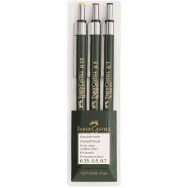 FABER-CASTELL TK-Fine 9760 Portaminas Druckbleistift 0.7mm - Estuche de 3 unidades Precio: 22.49999961. SKU: B1BAQPZVFQ