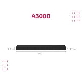 Sony HT-A3000 Soundbar Negro 3.1 Canales 250W Dolby Atmos DTS:X Chromecast Integrado Wifi Bluetooth