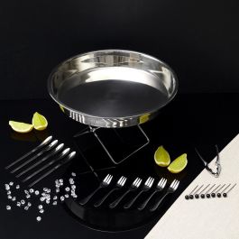 Home Deco Factory Juego De 22 Piezas Marisco Inoxidable - Cuchillo Ostras, Tenedores Ostras, Pinzas Crustáceos y Pinchos