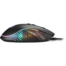 Sharkoon SHARK Force 3 Ratón Gaming Óptico USB Tipo A para Mano Derecha, 12800 DPI, 8 Botones, Iluminación Multi, Cableado, Negro