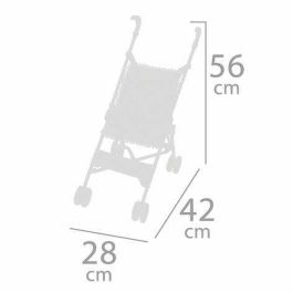 Silla de muñeca plegable verona para muñecas de hasta 48 cm 28x42x56 cm