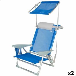 Silla de Playa Aktive Azul 47 x 67 x 43 cm (2 Unidades) Precio: 104.49999956. SKU: B14N4ACZ5Q