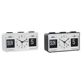 DKD Home Decor Reloj Despertador Básico Blanco y Negro de PVC, 5 x 9 x 17 cm, Set de 2 Unidades, Funciona con Pila AA Precio: 27.50000033. SKU: S3044971