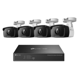 TP-LINK VIGI NK8P-B434I Kit de Seguridad con NVR PoE+ 8 Canales, Cámaras Bullet 3MP IP67 para Exterior y Fácil Instalación Precio: 902.50000049. SKU: B14H8WHDN6