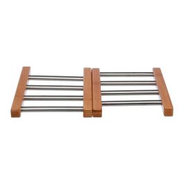 5Five Salvamantel extensible de bambú e inoxidable 35.2x22.2x2cm Precio: 10.69000031. SKU: S7909968