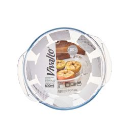 Bandeja Borosilicato Redonda Asas 800Ml Vivalto 19X5CM (18 Unidades) Bandeja Borosilicato Redonda Asas 800Ml Vivalto 19X5CM (18 Unidades)