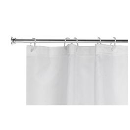 DKD Home Decor Barra Cortina Extensible Basicos Plateado de Aluminio y Goma, 3x3x110 cm, Pack 10 Unidades