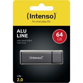 Memoria USB y Micro USB INTENSO ALU LINE 64 GB Antracita 64 GB Memoria USB