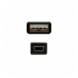 Nanocable Cable USB 2.0 A a Mini USB B Macho/Macho 1.8m Negro - 10.01.0402 Nanocable Cable USB 2.0 A a Mini USB B Macho/Macho 1.8m Negro - 10.01.0402