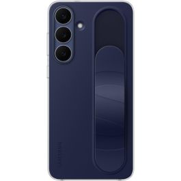 Samsung Standing Grip Cover para Galaxy S25 FE, Funda de Silicona Antiamarilleamiento con Agarre, Azul Marino