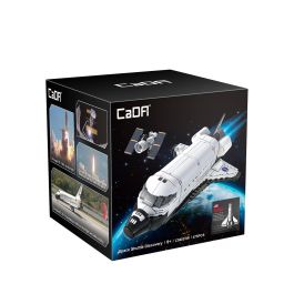 DEQUBE Space Shuttle Discovery C56051W 475 Piezas - NASA Escala 1:320 con Telescopio Hubble (Licencia Oficial)