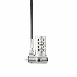 Dicota Cerradura con combinación Universal para Portátil Mini plateada, cable 0.3m para ranura Kensington y Noble