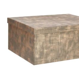 Set 10 Cajas de Cartón Rectangular Marrón Rayas Pincello 37x16x29 cm (2 Unidades) Set 10 Cajas de Cartón Rectangular Marrón Rayas Pincello 37x16x29 cm (2 Unidades)