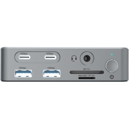 Conceptronic DONN25G Docking Station 15 En 1 Plata USB 3.2 Gen 2 Type-C HDMI Ethernet