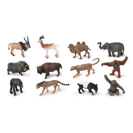 Collecta A1212-C Tubo Mini Animales Salvajes Coleccionables 12 Unidades Juguete para Niños +3 años