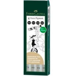 Faber Castell Rotuladores Calibrados Ecco Pigment 0,2-0,4-0,6-0,8 mm Estuche De 4 Negro Precio: 6.89000015. SKU: B18B7BZ4VR