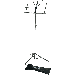 Quiklok Atril Ligero Plegable con Funda Negro 52-131 cm Altura Ajustable de Acero para Partituras