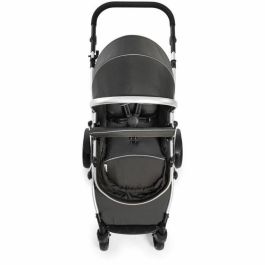HAUCK Duett 2 Cochecito Doble Negro, con Asiento Reversible y 2º Asiento Desmontable, para Hermano y Bebé Desde el Nacimiento