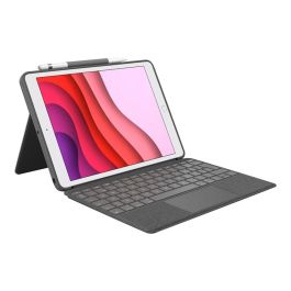 Funda para iPad + Teclado Logitech Combo Touch Gris Qwerty Español Funda para iPad + Teclado Logitech Combo Touch Gris Qwerty Español