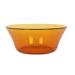 Duralex Ensaladera Lys de Cristal Ámbar 23 cm / 220 cl – Vajilla Resistente y Elegante para Servir (12 Unidades)