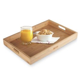 Quttin Bandeja de Bambú 40 x 27 x 4.6 cm (6 Unidades)