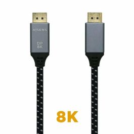 AISENS A149-0438 Cable DisplayPort 1.4 8K 3m, 32.4 Gbps, HBR3, MST, Conectores DP Macho Bañados en Oro, Cobre OFC Precio: 10.50000006. SKU: B146CTNPVH