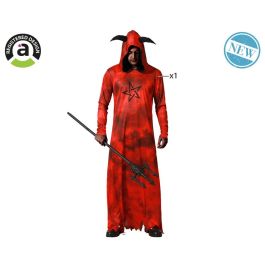 Disfraz Demonio Rojo para Hombre Adulto XL - Túnica con Capucha y Cuernos - Halloween, Carnaval Precio: 10.9931283. SKU: B18XGS8JB6