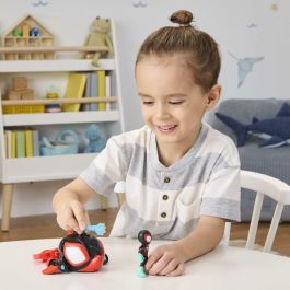 Hasbro HASG14655P0 - Figura y Vehículo Miles Morales Water-Webs de Delfín Giratorio - Marvel Spidey y Sus Increíbles Amigos - 4+ Años
