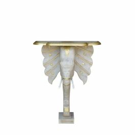 Recibidor DKD Home Decor Blanco Gris Dorado 80 x 30 x 96 cm Elefante Recibidor DKD Home Decor Blanco Gris Dorado 80 x 30 x 96 cm Elefante