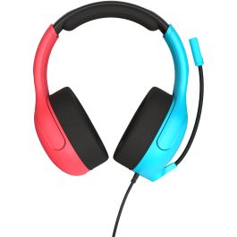 Turtle Beach TBS-8002-25 Auriculares con cable para juegos Airlite Fit con licencia oficial Nintendo Switch, azul neón y rojo