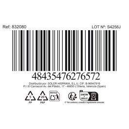 La Mediterranea Set 3 Tazas Cafe 90Ml Colección Tower Medidas 8.4x6x6 cm (24 Cajas)