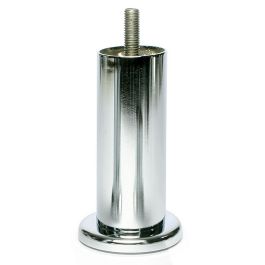 Q&Q Pata Metálica Paola M8, 100mm, Acabado Cromo Brillante, para Sofás y Muebles de Hogar y Oficina, Diseño Duradero de Metal
