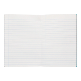 Liderpapel Libreta A4 90gr Pauta 5 2,5mm con Margen y Tapa de Plástico Colores Surtidos 48 Hojas