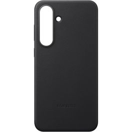 Samsung Funda Kindsuit para Galaxy S25 FE, Funda Blanda, Polipiel y Silicona, Protección Antiamarilleamiento, Negro