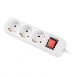 Lanberg Regleta 3 Tomas Schuko con Protección Infantil 1.5m Blanca 2500W IP20