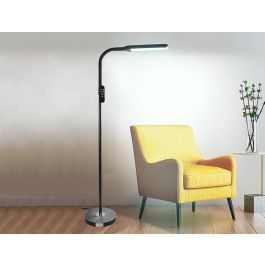 Lampara De Suelo Q-Connect 15 W Con Control Remoto Altura 146 cm Color Negro