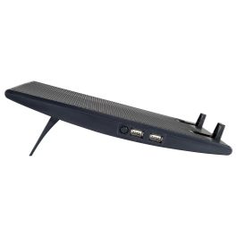 Conceptronic Base Refrigeración para Portátiles hasta 17" con 2 Ventiladores Ultrasilenciosos Ajustable