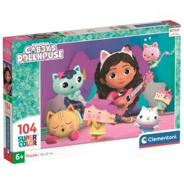 Clementoni Puzzle La Casa de Muñecas de Gabby 104 Piezas 37,9x26,9cm