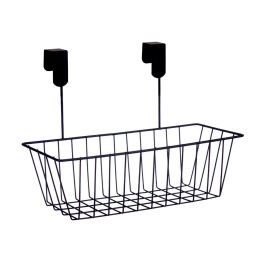 Soporte Negro Metal Percha Cesta Kinvara 28x20.5x16 cm (8 Unidades) Soporte Negro Metal Percha Cesta Kinvara 28x20.5x16 cm (8 Unidades)