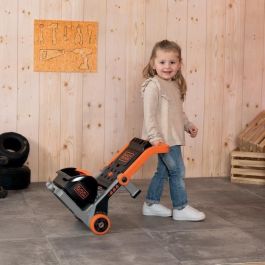 Smoby - Black+Decker - Carretilla de mano + caja 3 en 1 Smoby - Black+Decker - Carretilla de mano + caja 3 en 1