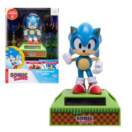 Jakks Pacific 412271 Figura Sonic the Hedgehog Coleccionista "Golpeteo De Pie" Solar, Ojos Parpadeantes