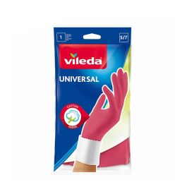 Vileda Guante Universal Talla S Rosa Algodón/Látex Multiusos