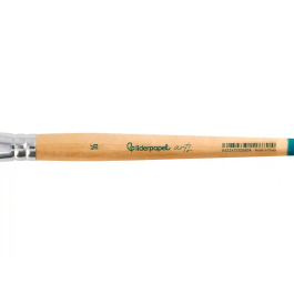 Liderpapel Pincel Nº 16 Punta Plana Pelo Sintético para Pintura Acrílica y Acuarela Certificado FSC